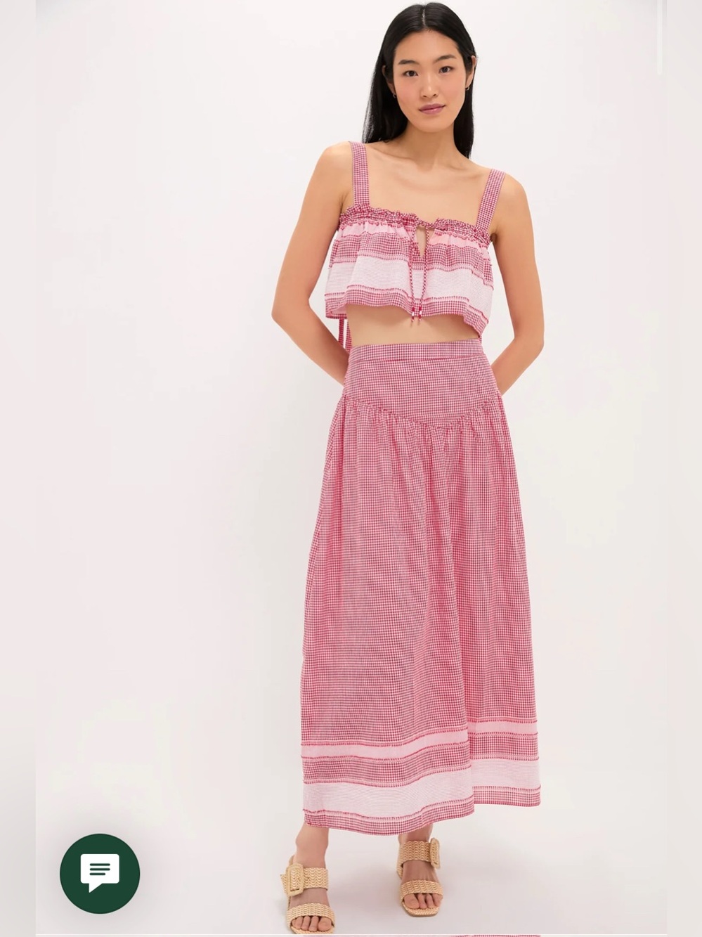Saylor Gingham Skirt Set